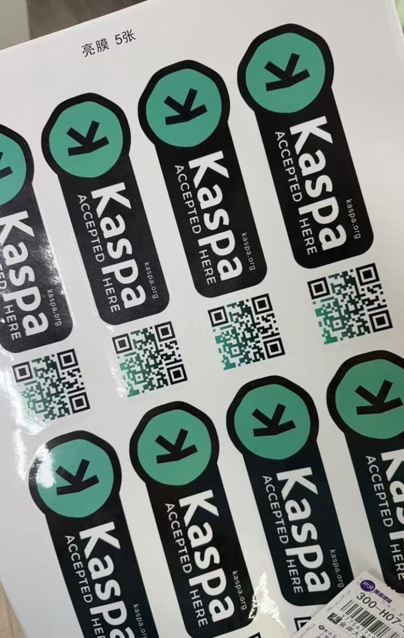Kaspa Stickers (200mm * 60mm) | Kaspa Accepted Here - Image 8