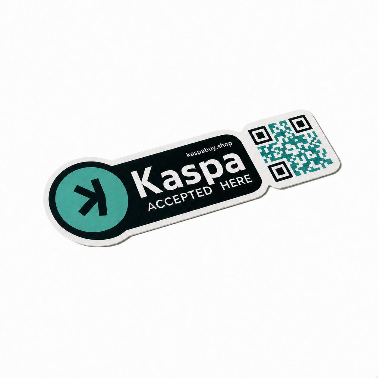 Kaspa Stickers (200mm * 60mm) | Kaspa Accepted Here
