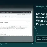 Official rusty-kaspa v1.0.0 release page announcing the planned Crescendo 10 BPS mainnet activation