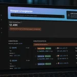 Kaspa testnet laboratory with separate teal lanes for rollups wallets exchanges and developer tools