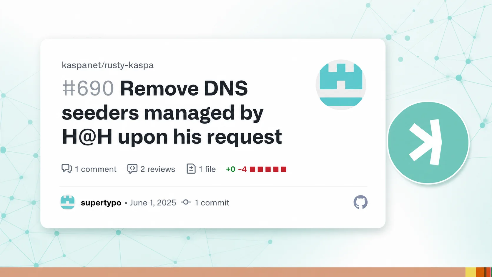 Editorial illustration for Kaspa DNS Seeders and decentralized node discovery