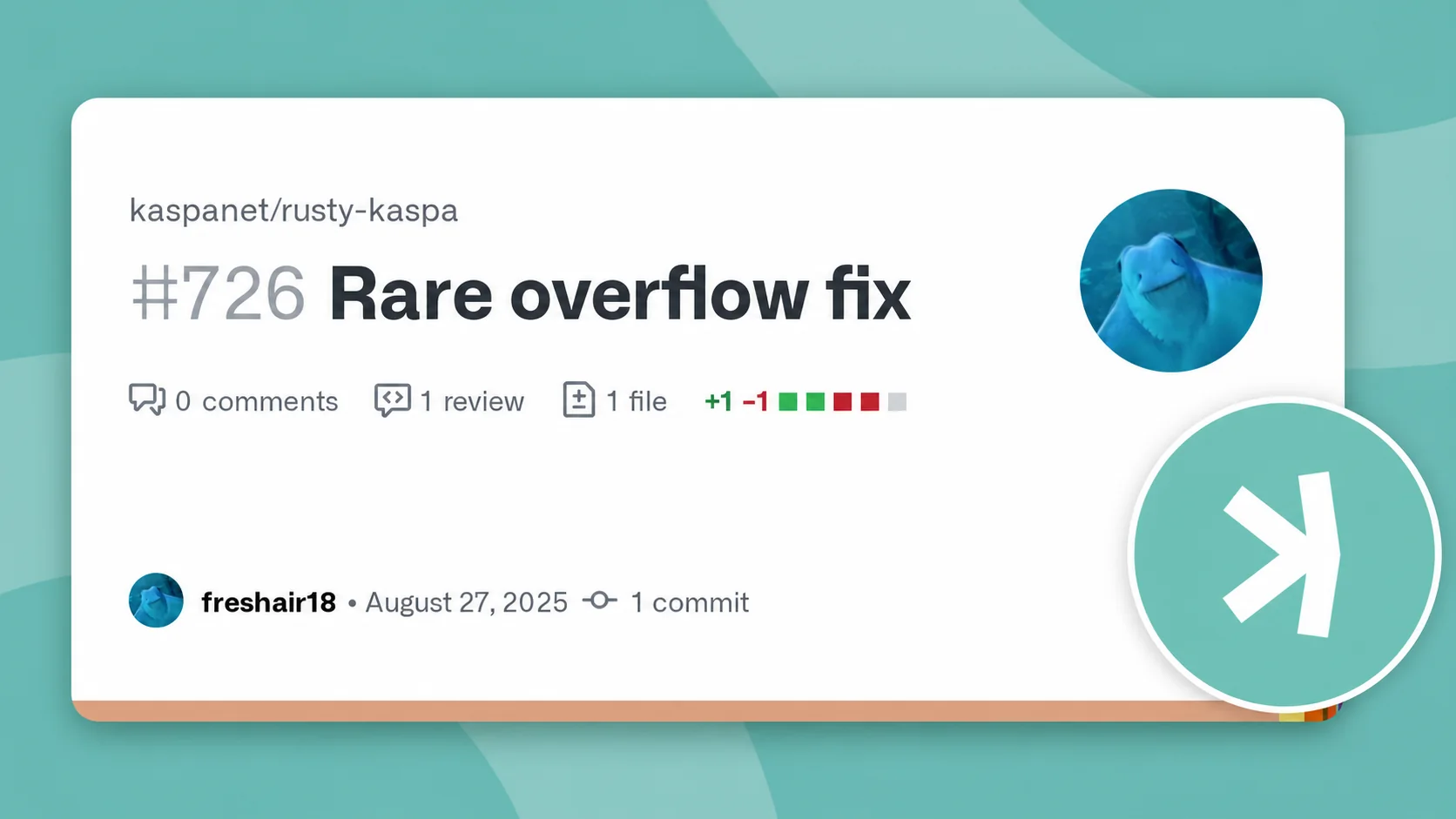 Rusty Kaspa node startup resource meter protected from integer overflow