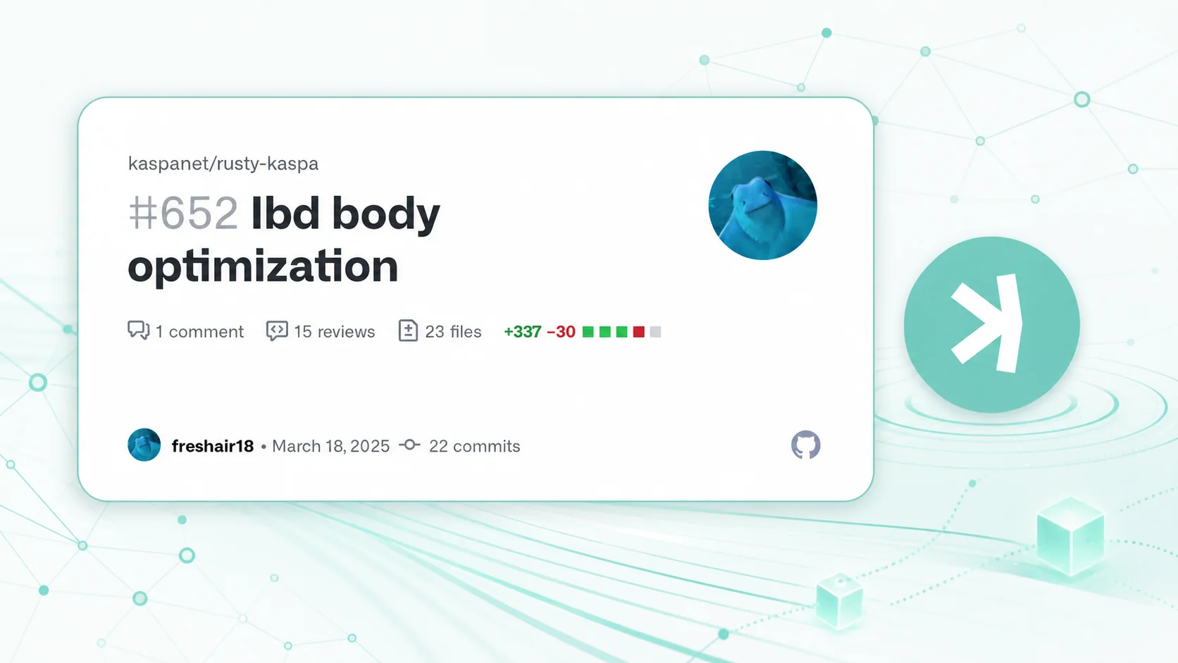 Editorial illustration for Kaspa Initial Block Download: How Body Optimization Improves Sync