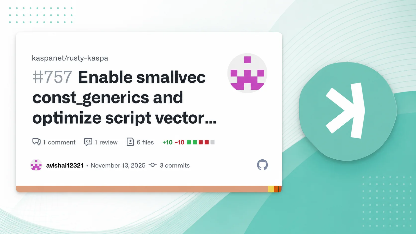 Editorial illustration for Kaspa Script Vector Optimization: Why smallvec Matters