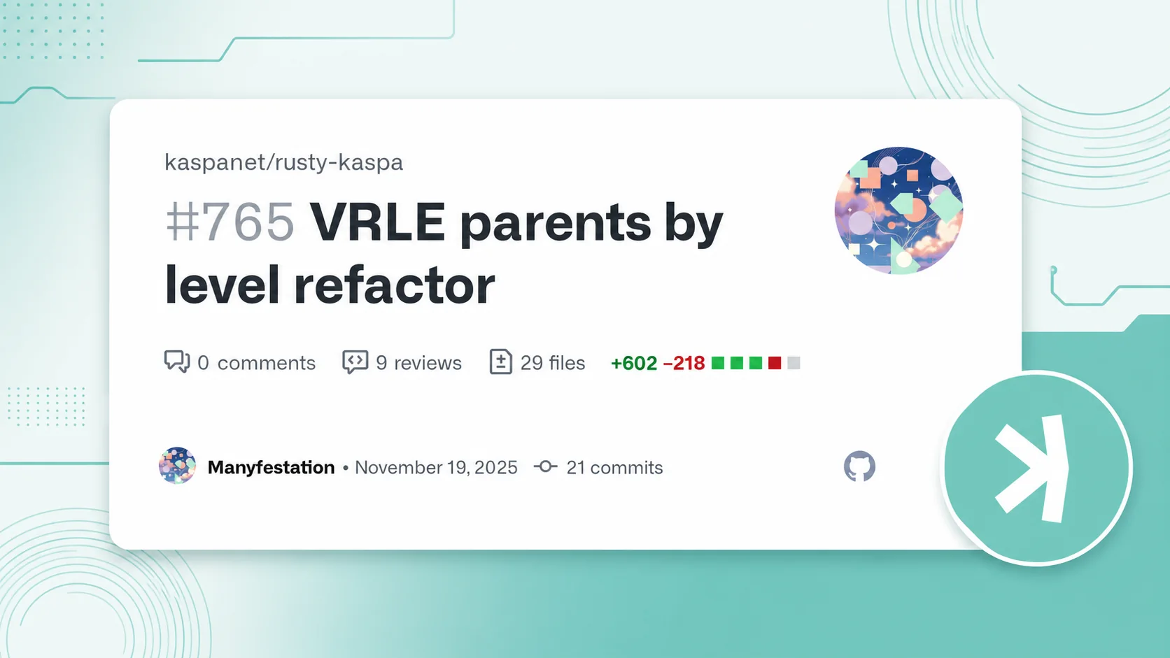 Editorial illustration for Kaspa Virtual Relations by Level: The Parent Refactor Explained