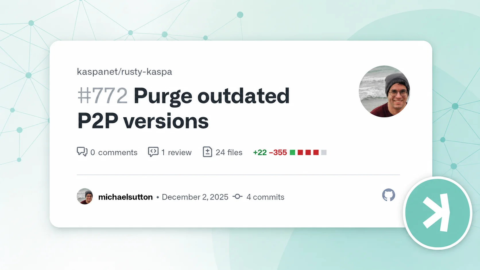 Editorial illustration for Kaspa P2P Compatibility: Why Outdated Protocol Versions Were Removed