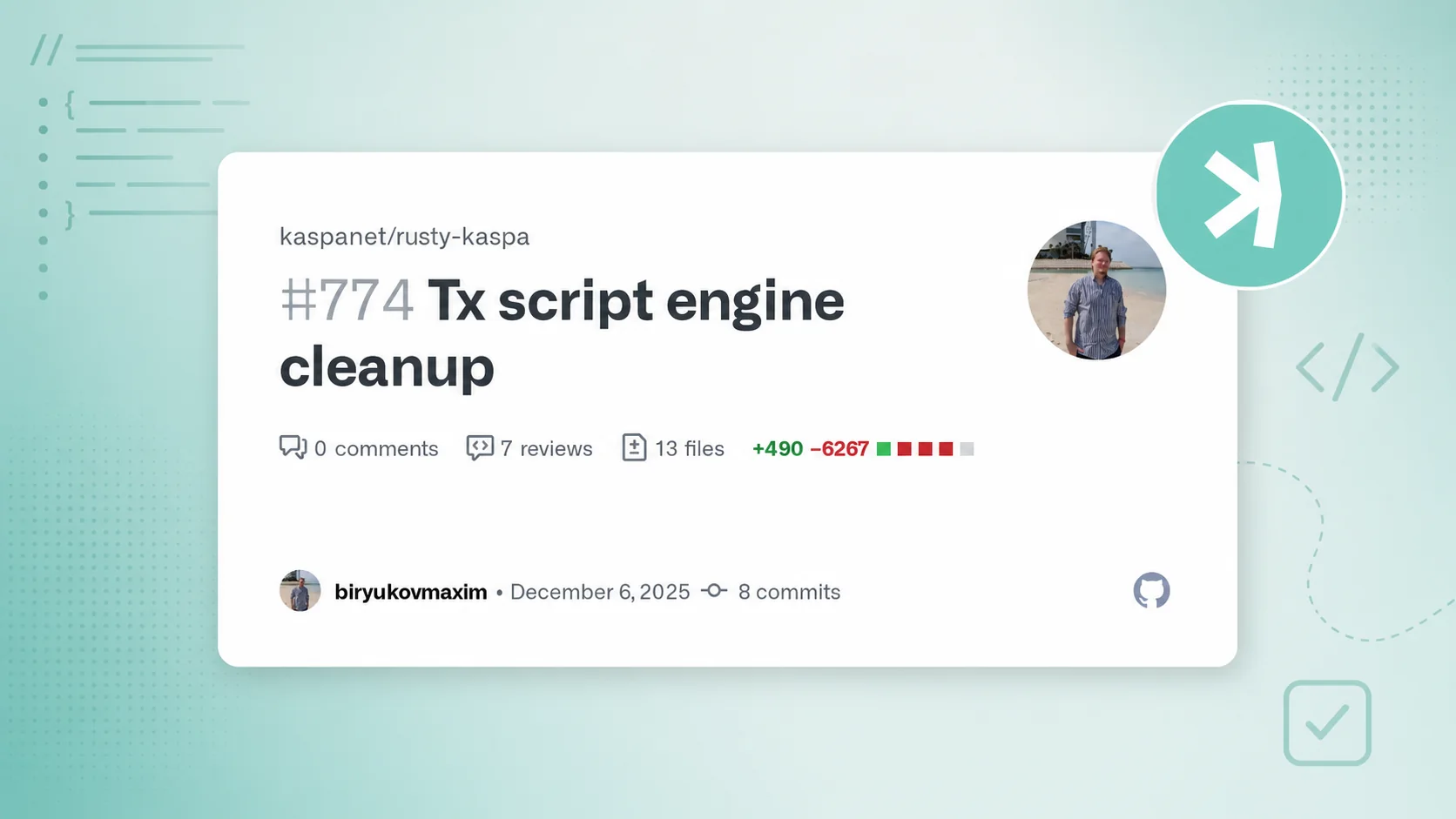 Editorial illustration for Kaspa Transaction Script Engine Cleanup: Reducing Legacy Complexity