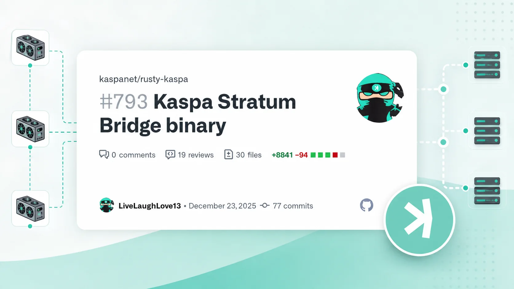 Editorial illustration for Kaspa Stratum Bridge Binary: Connecting Mining Software to Rusty Kaspa