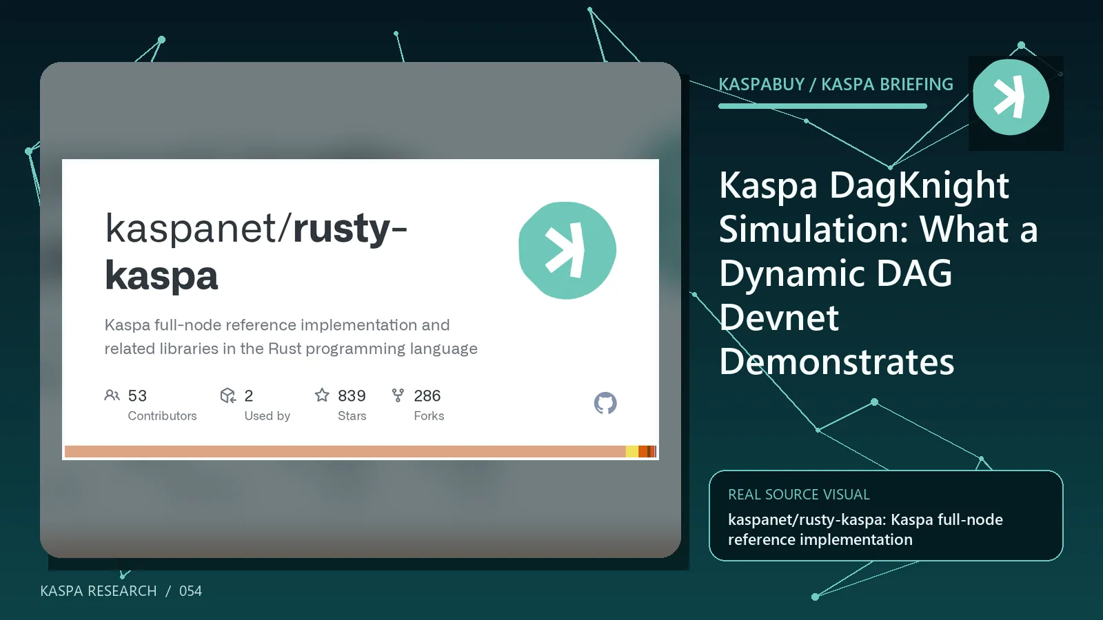 Editorial illustration for Kaspa DagKnight Simulation: What a Dynamic DAG Devnet Demonstrates