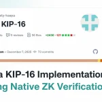 Editorial illustration for Kaspa KIP-16 Implementation: Adding Native ZK Verification