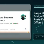 Editorial illustration for Kaspa Stratum Bridge Beta: What Rusty Kaspa v1.1.0 Offered Miners