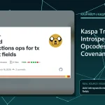 Editorial illustration for Kaspa Transaction Introspection: New Opcodes for Covenant Fields