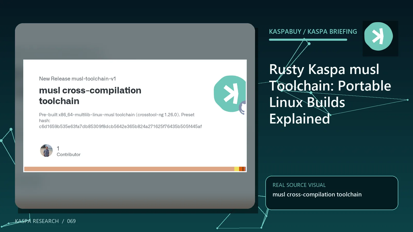 Editorial illustration for Rusty Kaspa musl Toolchain: Portable Linux Builds Explained
