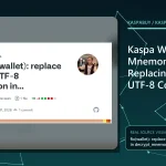 Editorial illustration for Kaspa Wallet Mnemonic Safety: Replacing Unsafe UTF-8 Conversion