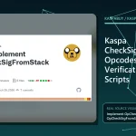 Editorial illustration for Kaspa CheckSigFromStack Opcodes: Signature Verification Inside Scripts