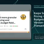 Editorial illustration for Kaspa Script Pricing: Compute Budgets for Version-1 Transactions
