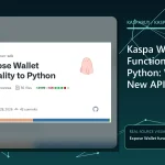 Editorial illustration for Kaspa Wallet Functionality in Python: What the New API Exposed