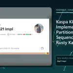 Editorial illustration for Kaspa KIP-21 Implementation: Partitioned Sequencing Enters Rusty Kaspa