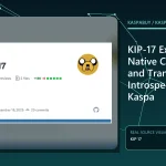 KIP-17 covenant script inspecting a Kaspa UTXO transaction and its next state