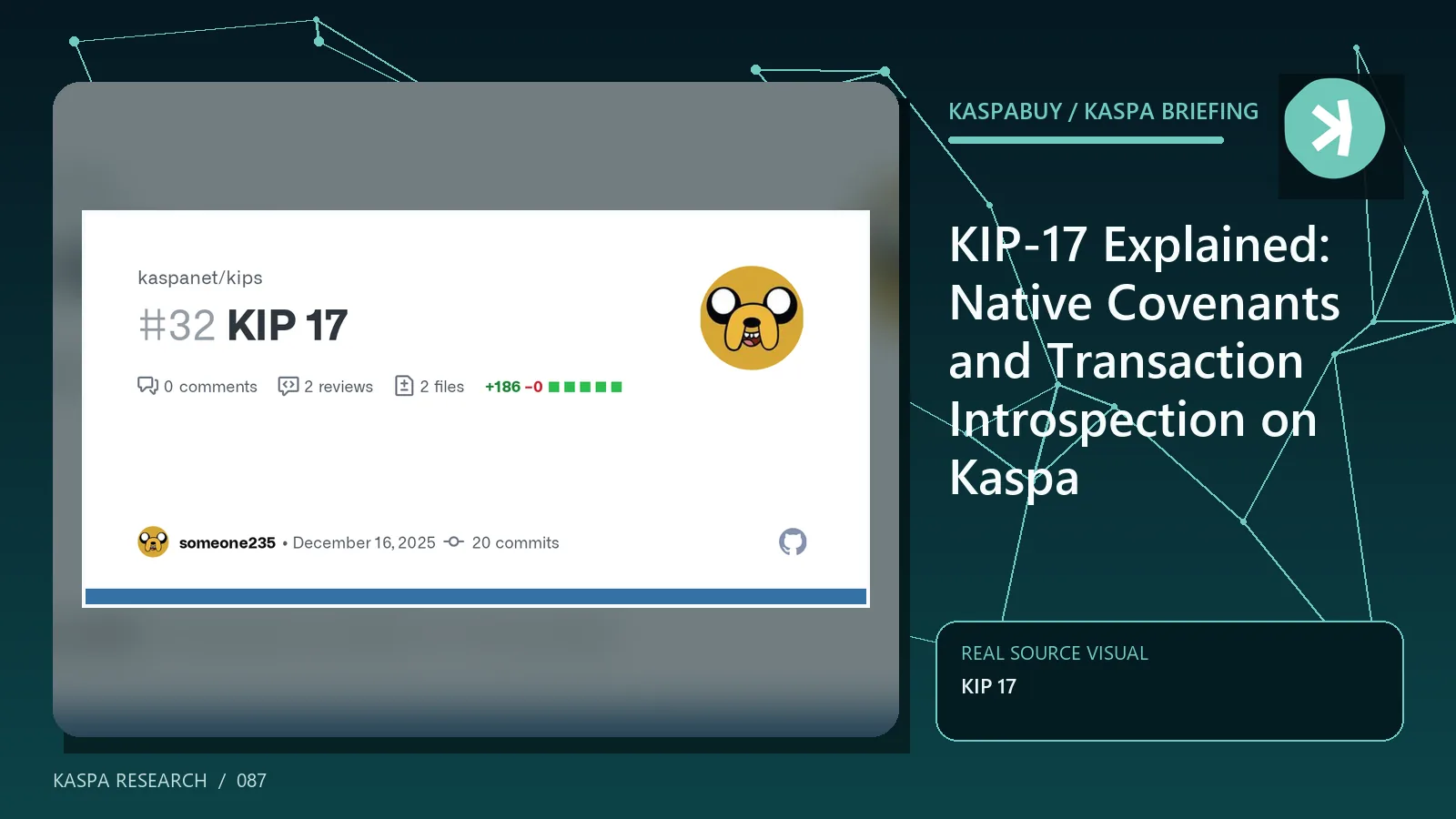 KIP-17 covenant script inspecting a Kaspa UTXO transaction and its next state