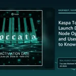 Kaspa node operators checking the Toccata v2.0.0 release and mainnet activation score