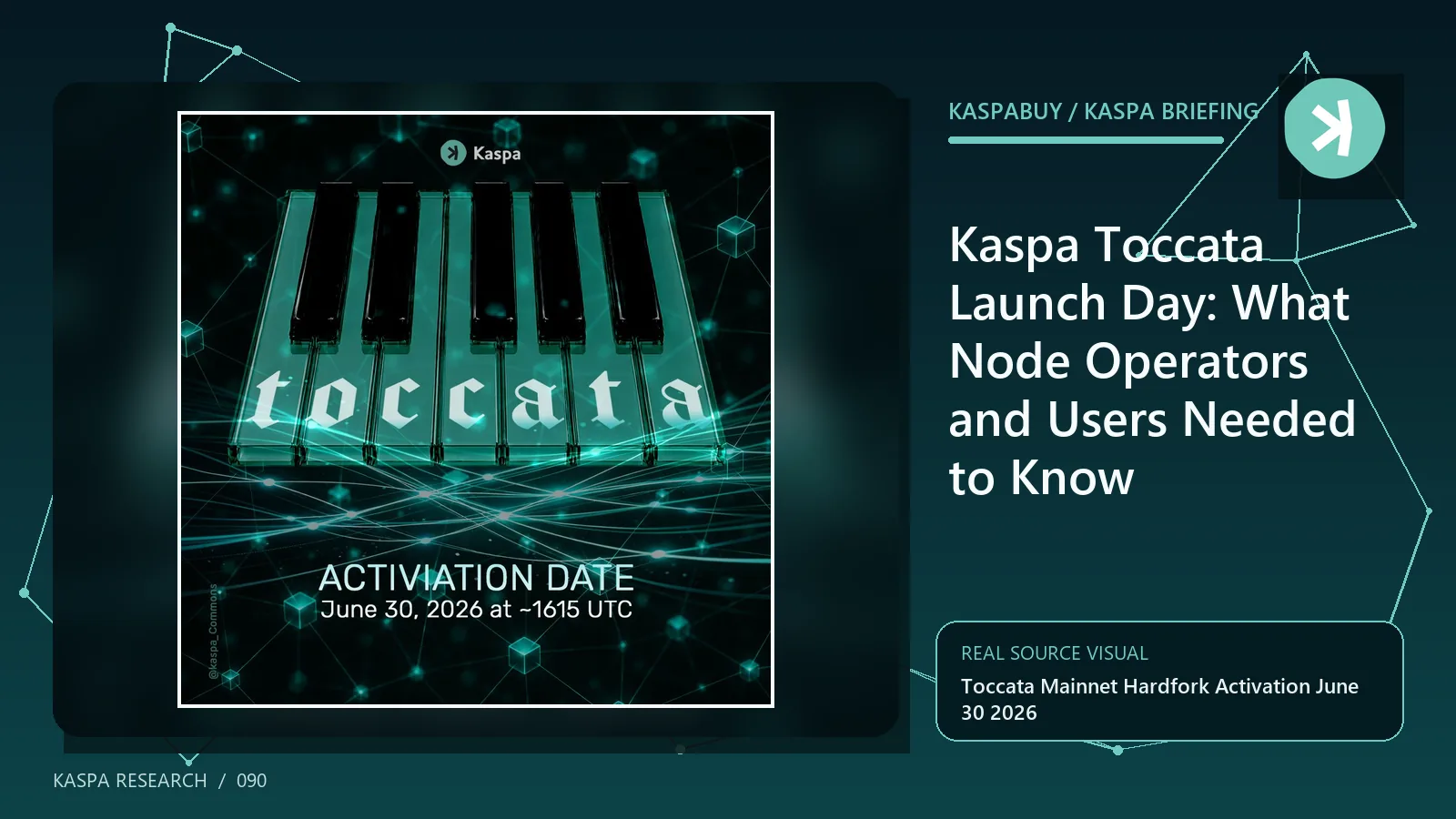 Kaspa node operators checking the Toccata v2.0.0 release and mainnet activation score