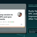 Rusty Kaspa v2.0.1 node showing lane-proof RPC and safer SMT synchronization status