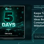 Six-part Kaspa Toccata feature map centered on covenants, ZK proofs and sequencing lanes