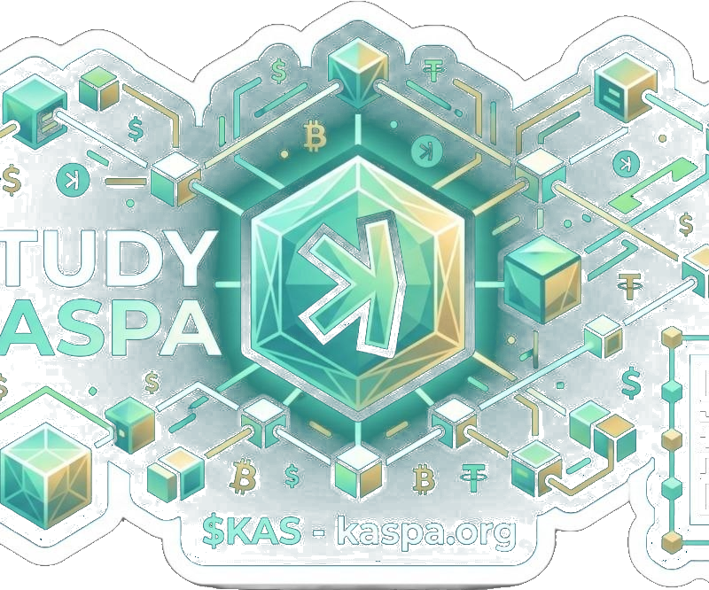 Kaspa Skull Mascot Sticker - Coated Paper Vinyl Decal